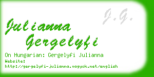 julianna gergelyfi business card